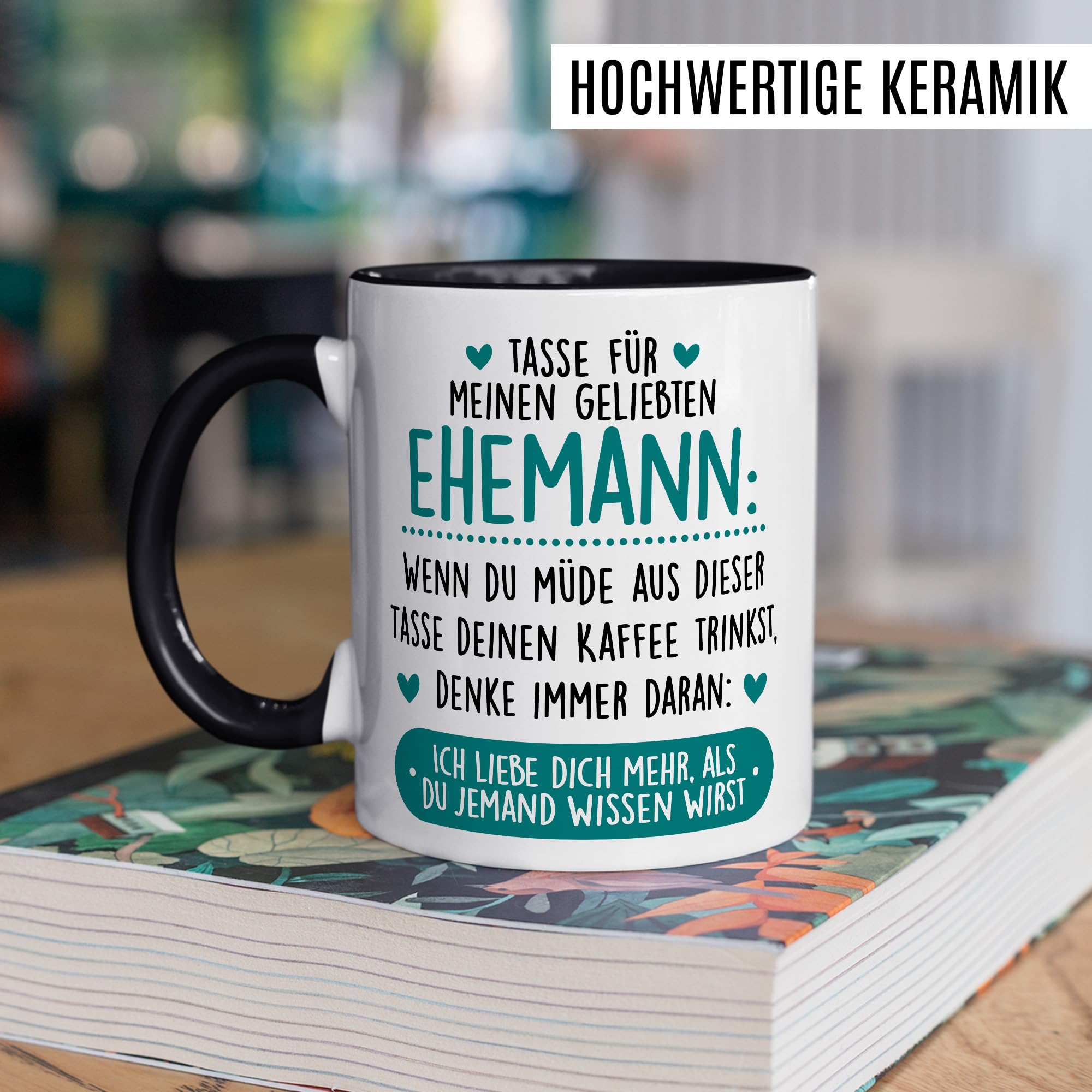 Tazza Personalizzata Per Marito In Tedesco – “Lieber Schatz, Ich Werde Immer An Deiner Seite Sein” – Idea Regalo Dalla Moglie - 2