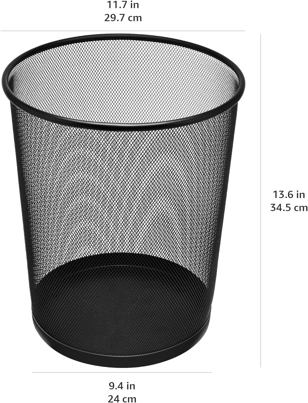 Amazon Basics 12 Liter / 3.1 Gallon Soft-Close, Smude Resistant Small Trash Can with Foot Pedal - Brushed Stainless Steel, Satin Nickel Finish
