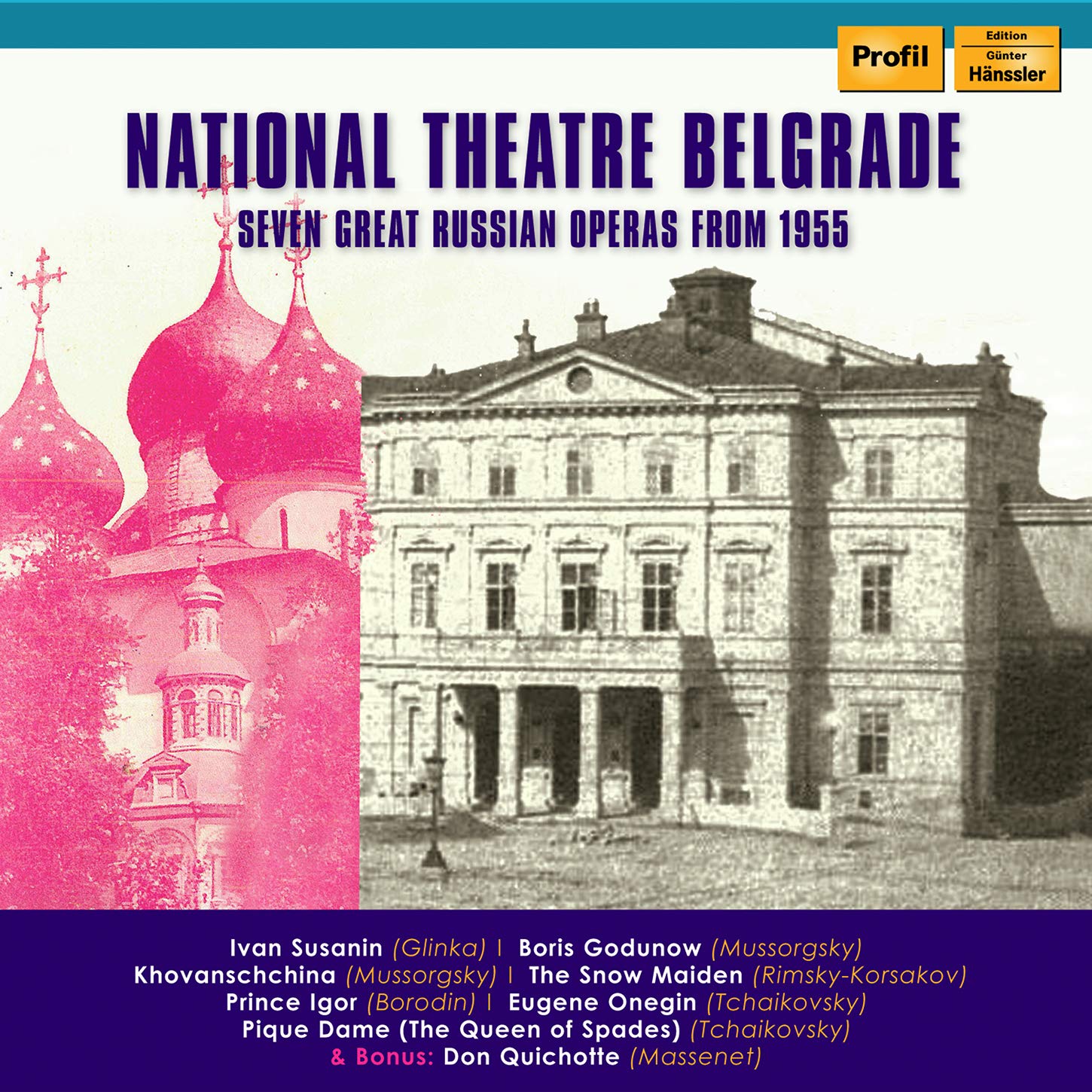 Great Russian Operas // Glinka: Ein Leben für den Zaren, Mussorgsky: Boris Godunov, Rimsky-Korsakov: Schneeflöckchen, Borodin: Fürst Igor, Tschikovsky: Eugen Onegin