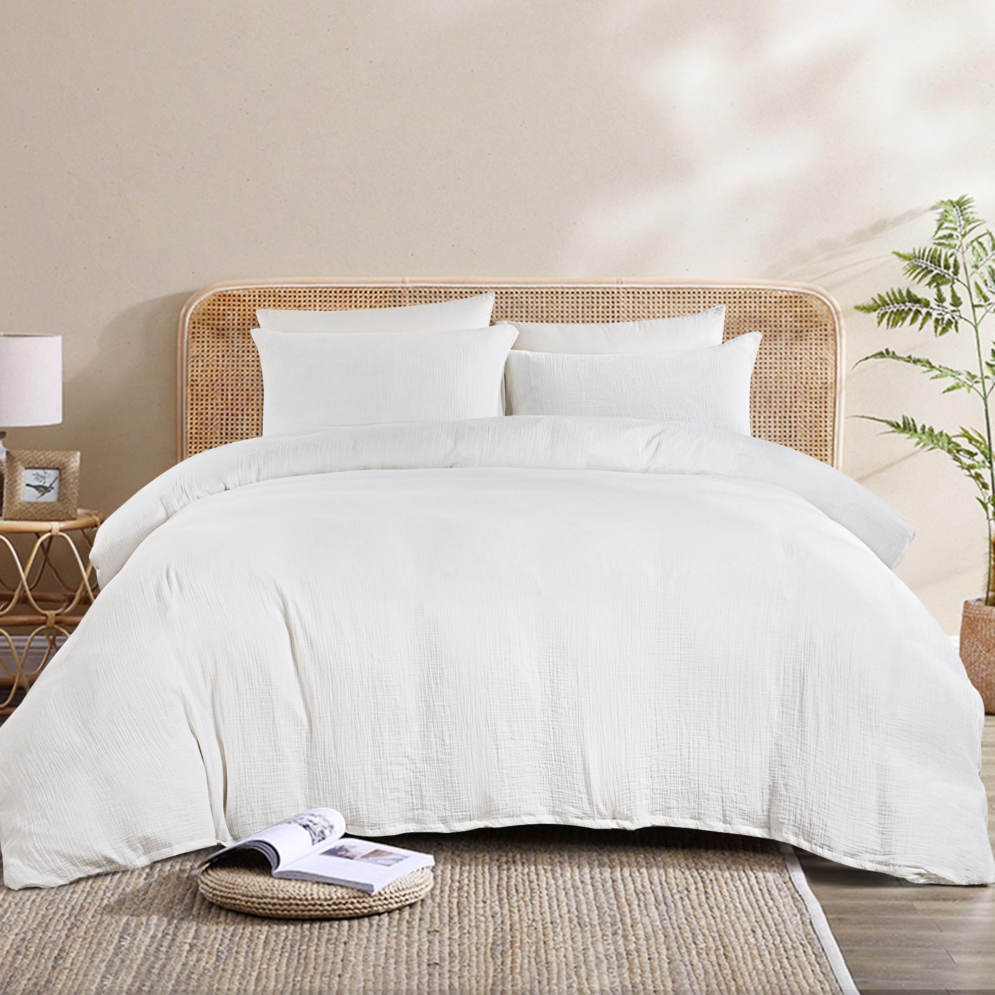 King Pillow Cases Set Of HOMBYS King Size Cotton Muslin Pillow