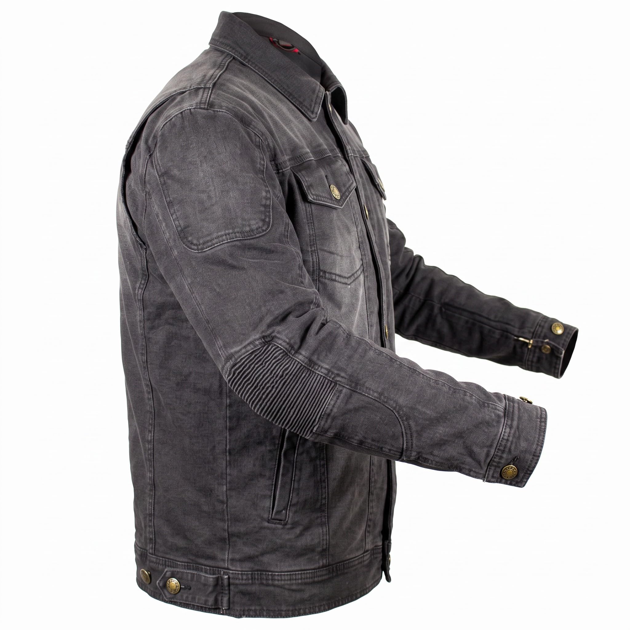 MDM Chaqueta vaquera para hombre con protectores