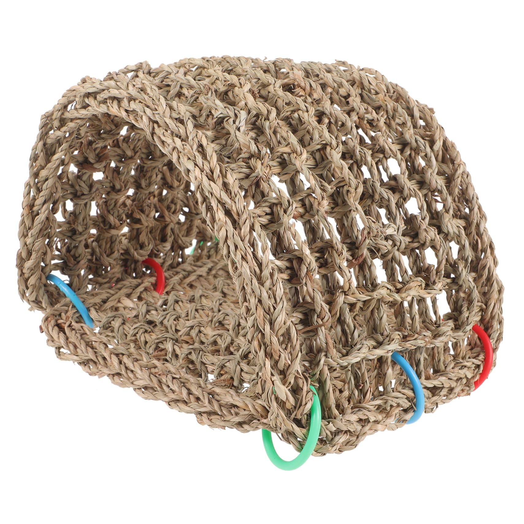 HEMOTON Hand Woven Bird Nest for Birds Outdoor Bird House for Parrots Pigeons Natural Straw Bird Cage Easy to Install Indoor Outdoor Decoration