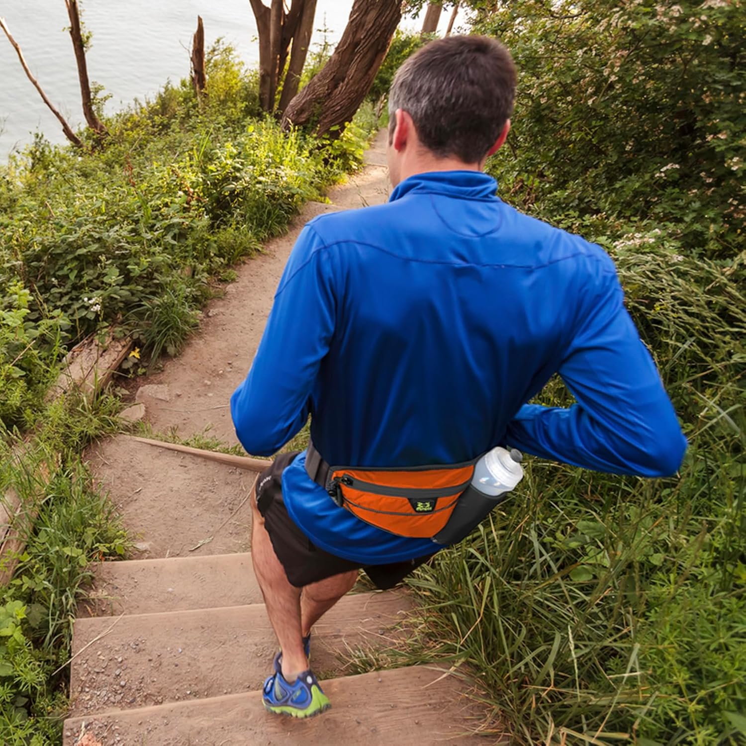 Amphipod Profile-Lite 20 Bottle Pack, Runners Waist & Hydration Belt, 5K/10K, Endurance & Ultra Running, Men & Women - Charcoal - 20 oz