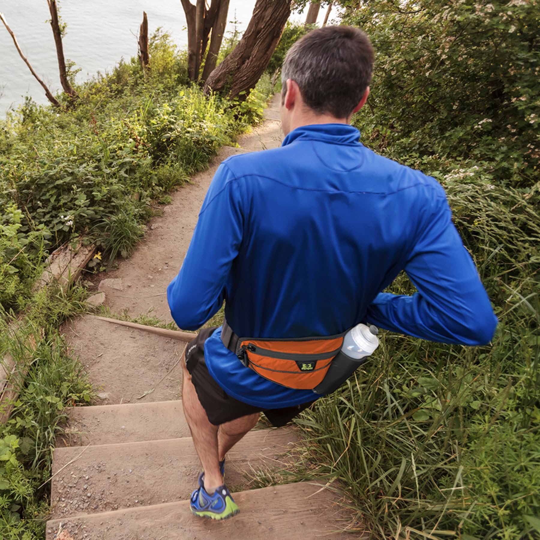 Amphipod Profile-Lite 20 Flaschen Pack Runners Waist & Hydration Belt, 5K/10K, Endurance & Ultra Running, Herren & Damen (590 ml), Dunkelgrau, Einheitsgröße, Profile Lite Hüfttasche für 20 Flaschen