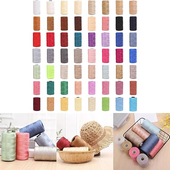 Polyester Sewing Thread for Embroidery Machine Embroidery Braiding Hand Stitching Bag Hat Shoe 55 Color Option Absorbent Fabric
