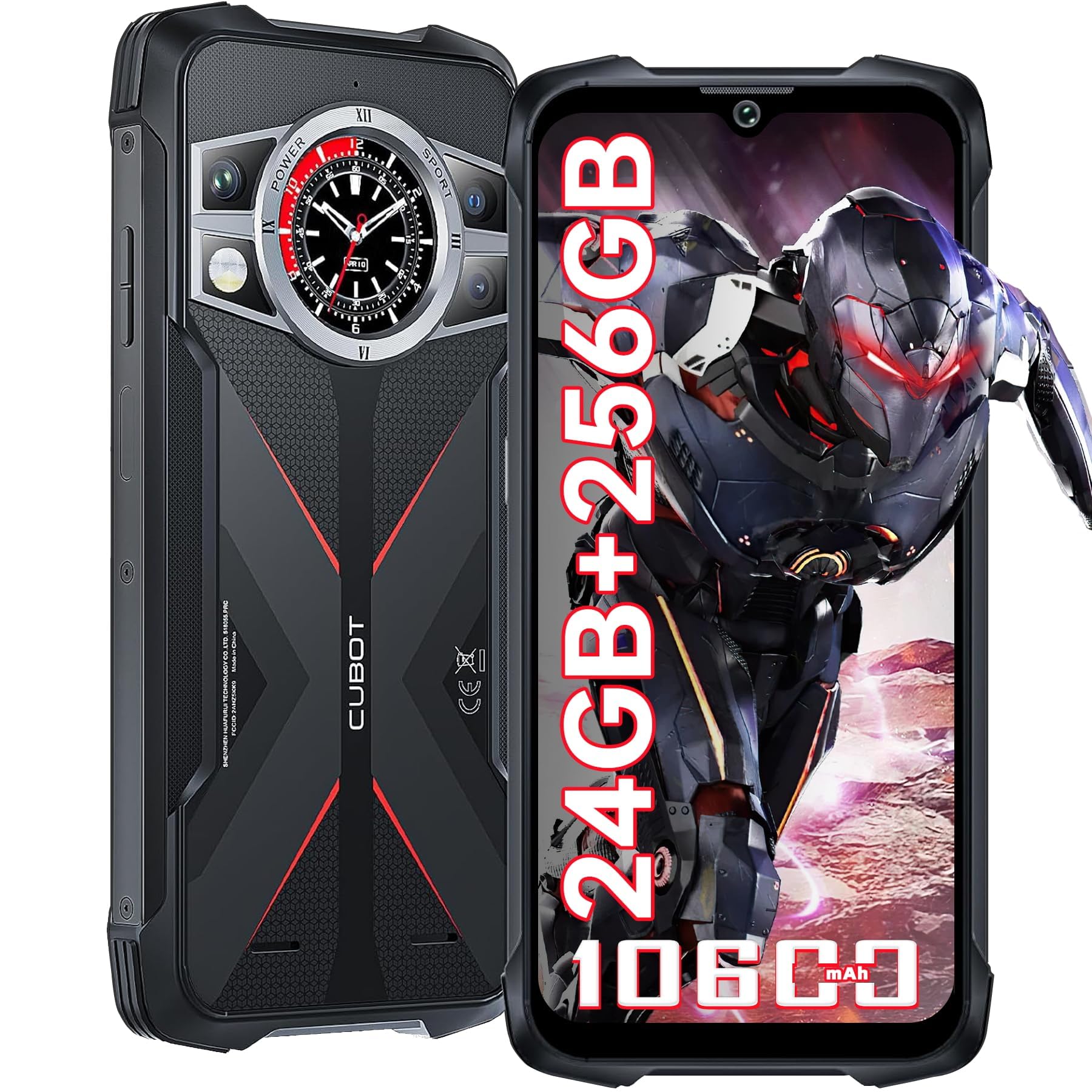CUBOT Kingkong 9 Dual SIM 256 GB Black 12 GB RAM 10600Mah Android 13