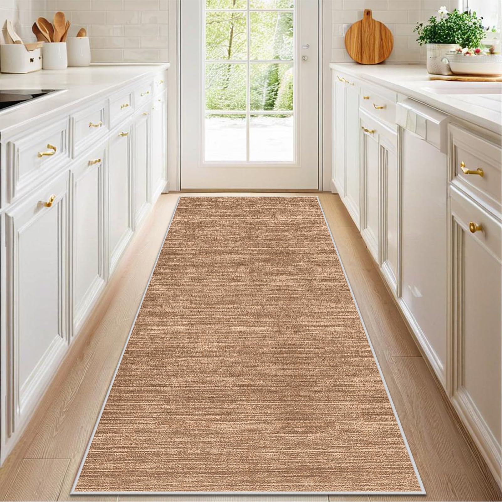 Tapis Cuisine Devant Evier Antidérapant et Lavable Tapis de Passage Tapis de Porte Long Tapis de Couloir pour Entrée, Buanderie, Salle de Bains 40 x 200 cm