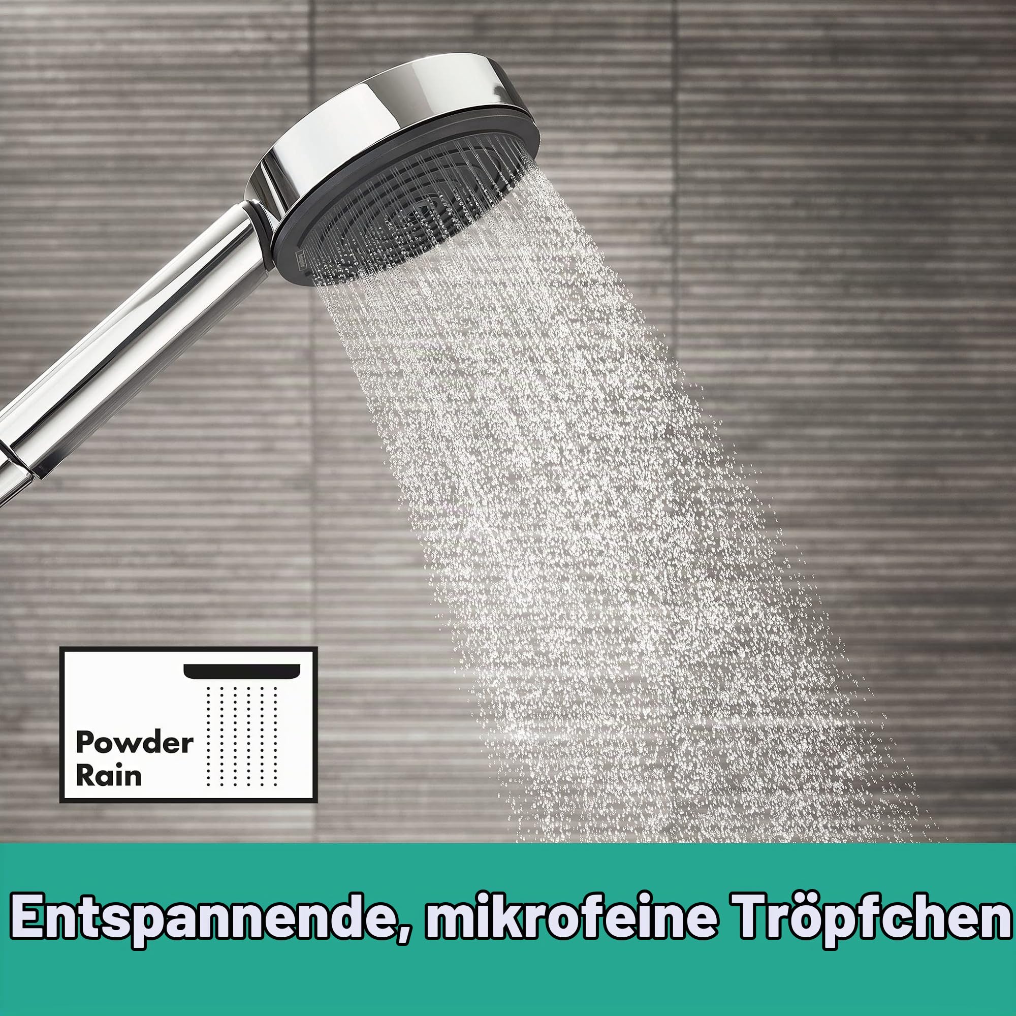 hansgrohe Duschset Pulsify Select S, Duschkopf wassersparend mit Schlauch und Halterung, verstellbar, Handbrause mit 3 Strahlarten Relaxation, Chrom