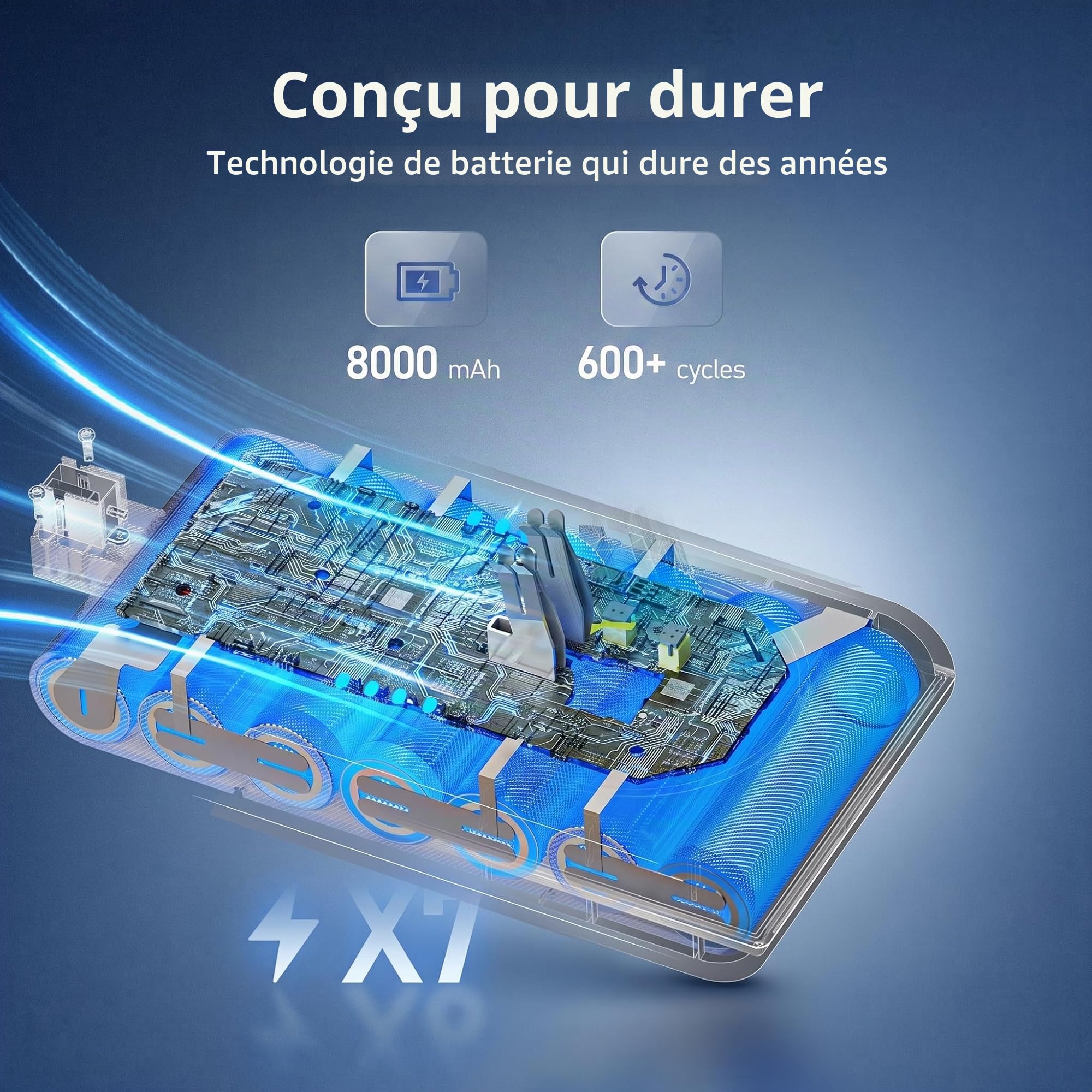 Keenstone 8000mAh Batterie pour Dyson V10 SV12 Animal Absolute Motorhead Parquet Fluffy Total Clean SV27 Cyclone Aspirateur sans Fil