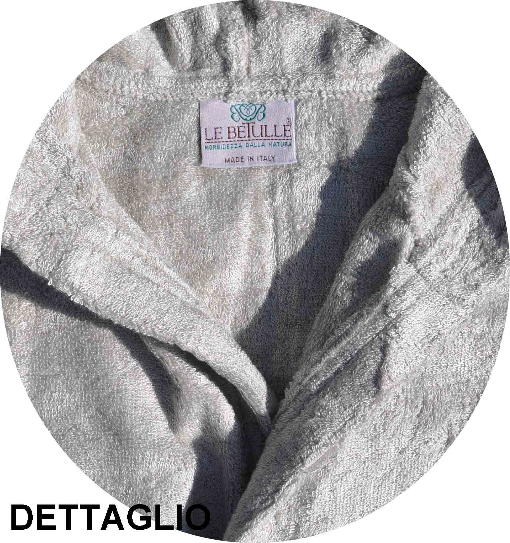 Casatessile Betulle Accappatoio in Fibra di Legno - Beige, L Large Morbido e Assorbente | 100% Naturale e Biodegradabile | Lavabile in Lavatrice | per Pelli Sensibili e Bambini