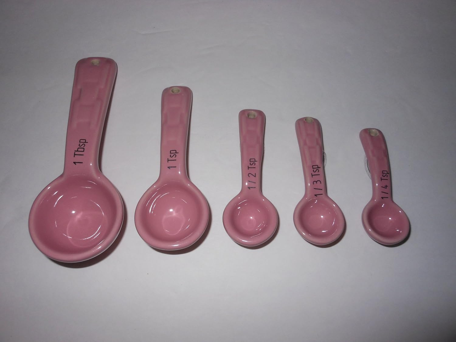 New Longaberger Woven Traditions Measuring Spoons Set - Pink!