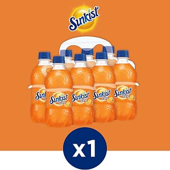 Sunkist Orange Soda, 12 fl oz bottles, 8 pack