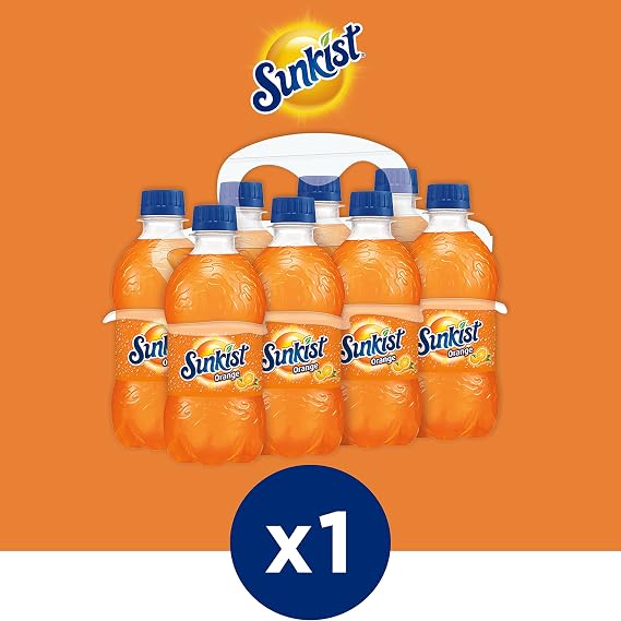 Sunkist Orange Soda, 12 fl oz bottles, 8 pack