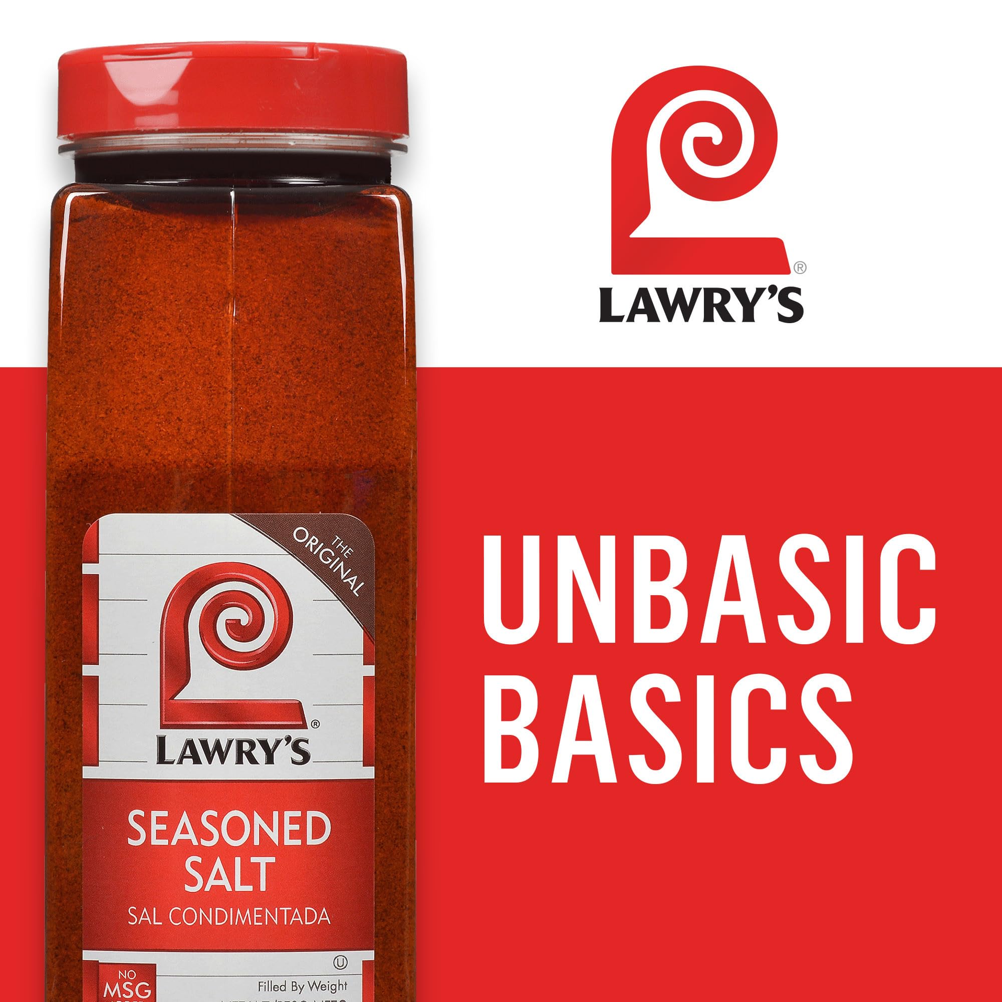 YYST Lawry's Seasoned Salt, 40 oz - One 40 Ounce Container of All-Purpose Seasoned Salt Made with Perfect Blend of Paprika, Celery, Turmeric, Garlic, Salt and Other Spices