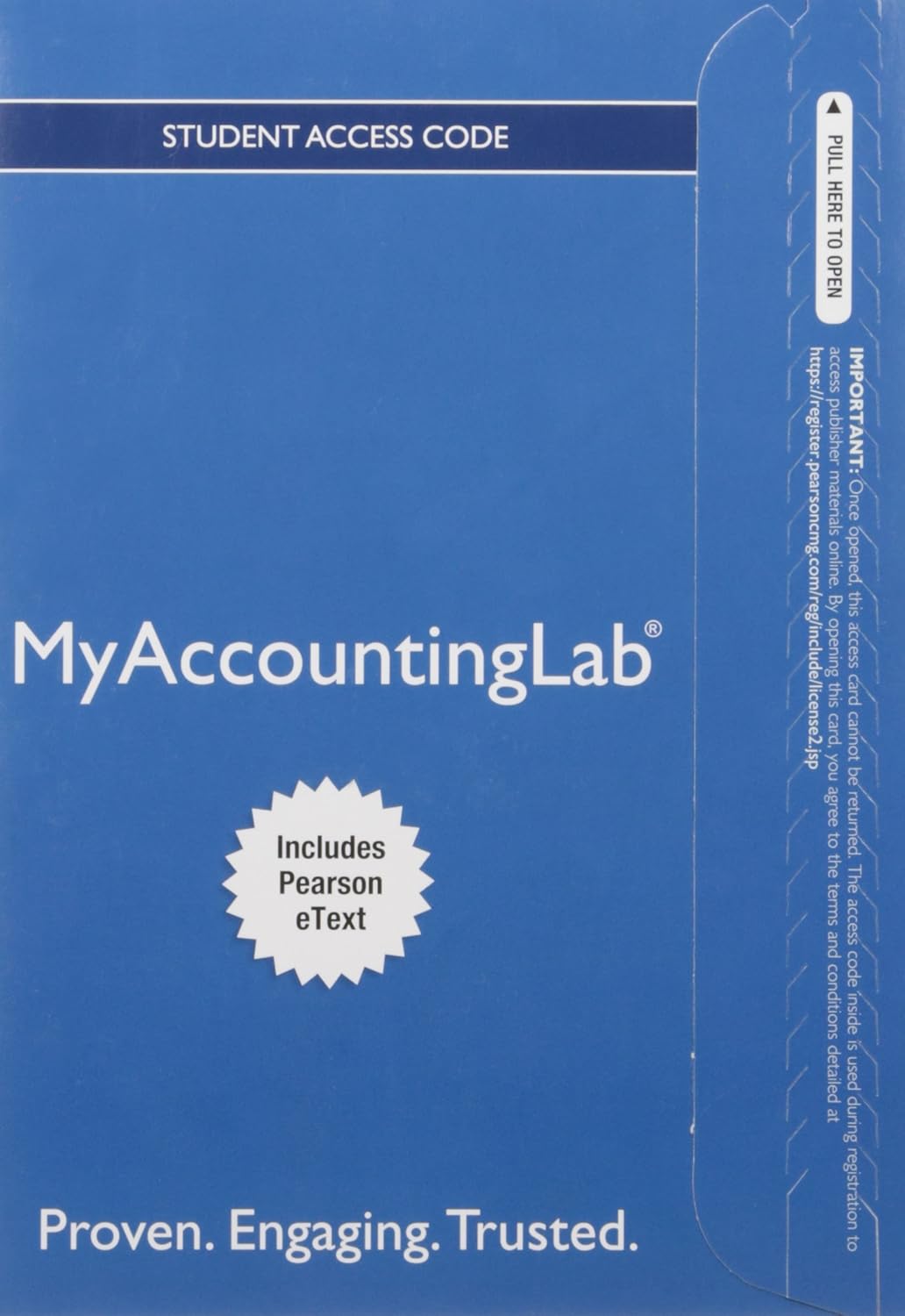 Financial Accounting MyAccountingLab with Pearson Etext Access Code