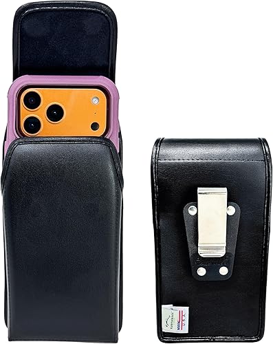 Miniatura 9 de Turtleback Clip de funda diseñado para iPhone 15 Pro Max, compatible con Otterbox Defender Series o funda de tamaño similar, clip de cinturón