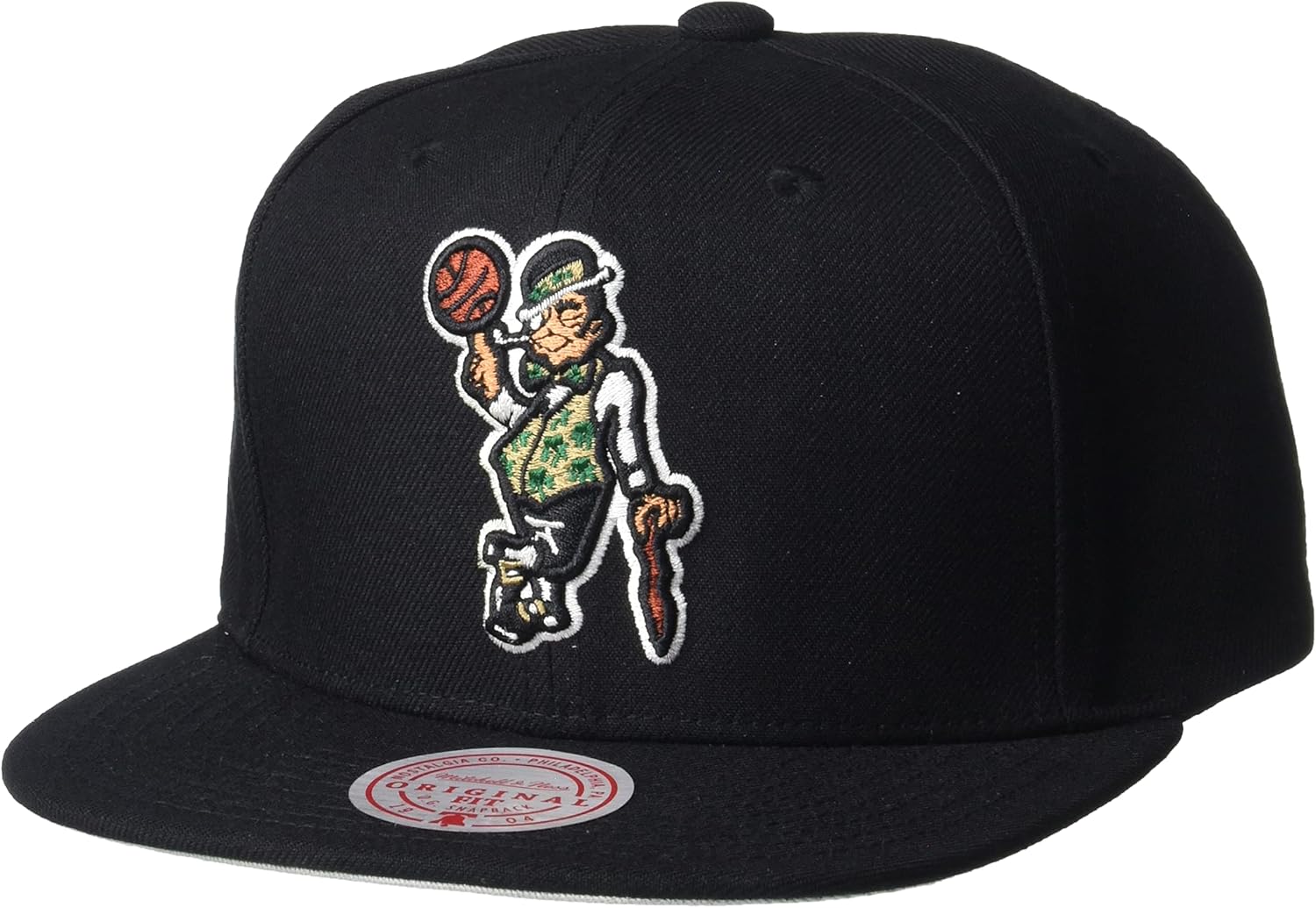 Mitchell & Ness Boston Celtics Core Basic Snapback Hat Adjustable Cap - Black