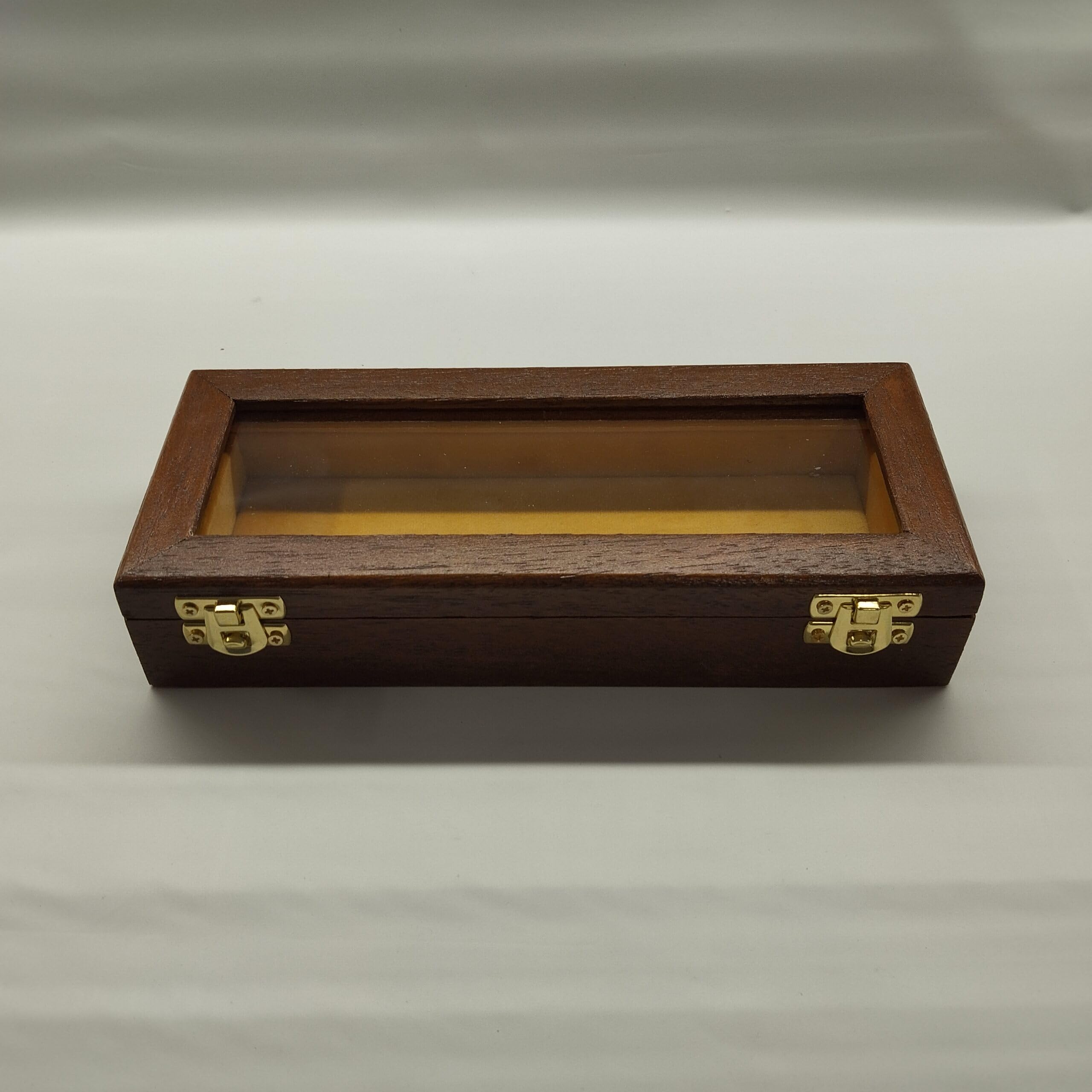Coins&More Cofanetto espositore per coltelli da collezione, legno e velluto italiano, 1-2 coltelli, numerato con certificato, fatto a mano in Italy