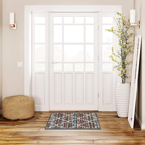 Miniatura 7 de Juego de 3 alfombras modernas y contemporáneas de 5 x 7, alfombra de pasillo de 2 x 5, alfombra decorativa de 2 x 3, sala de estar, dormitorio,