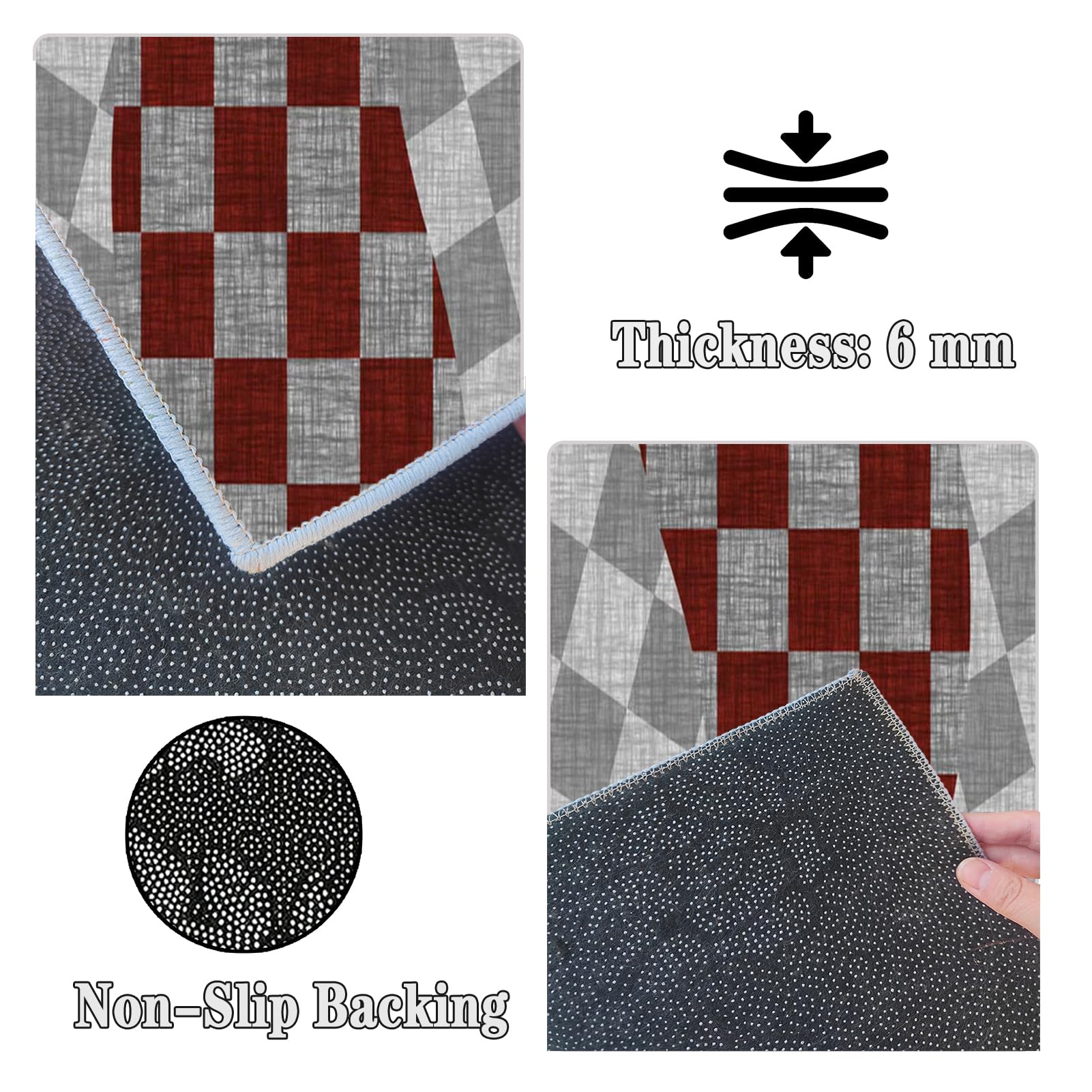 Tapis de Couloir Long, Tapis pour Cuisine Devant évier 50 x 350 cm