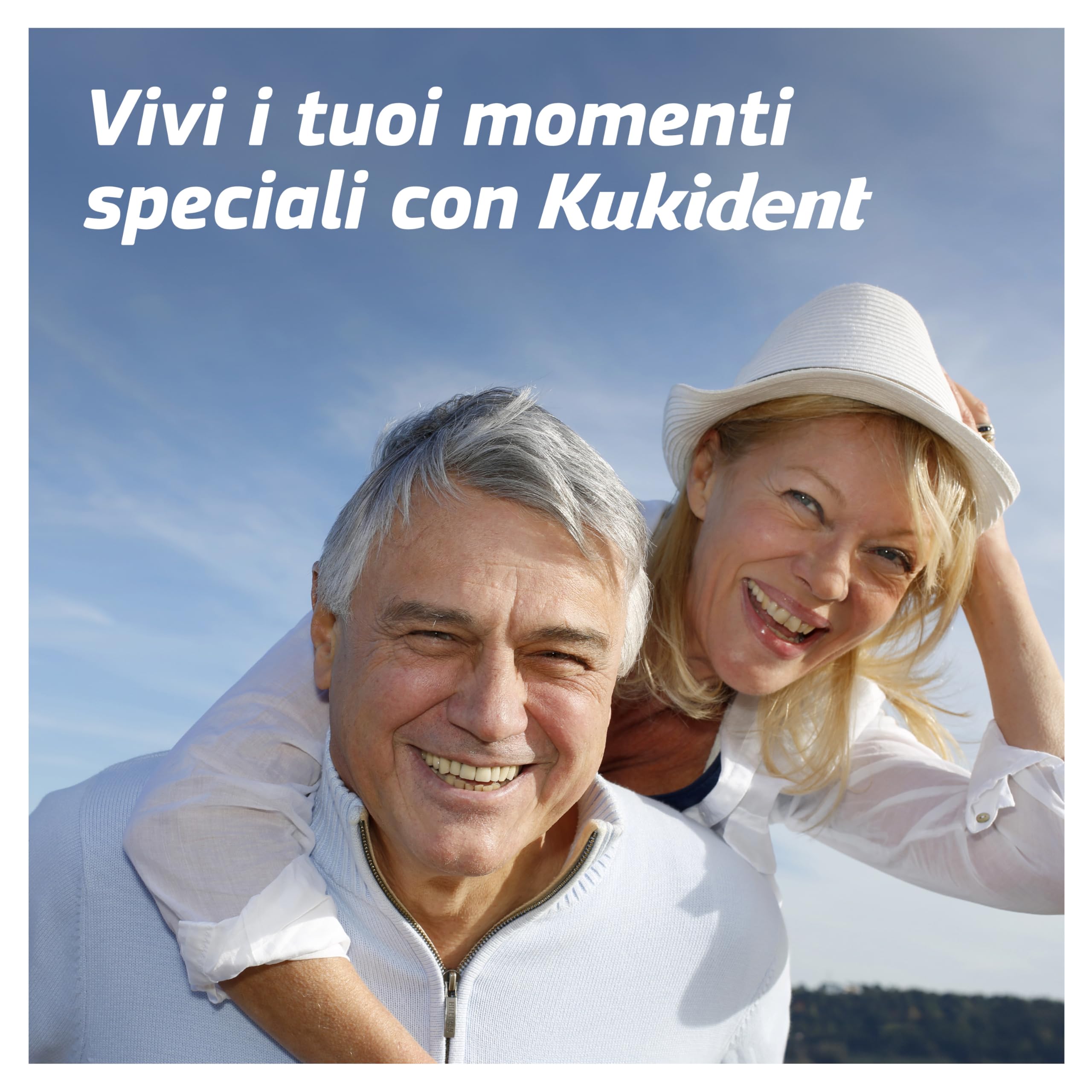 Kukident Complete Crema Adesiva per Protesi Dentali Totali e Parziali, Tenuta Forte, Sapore Fresco. Confezione da 3x35g