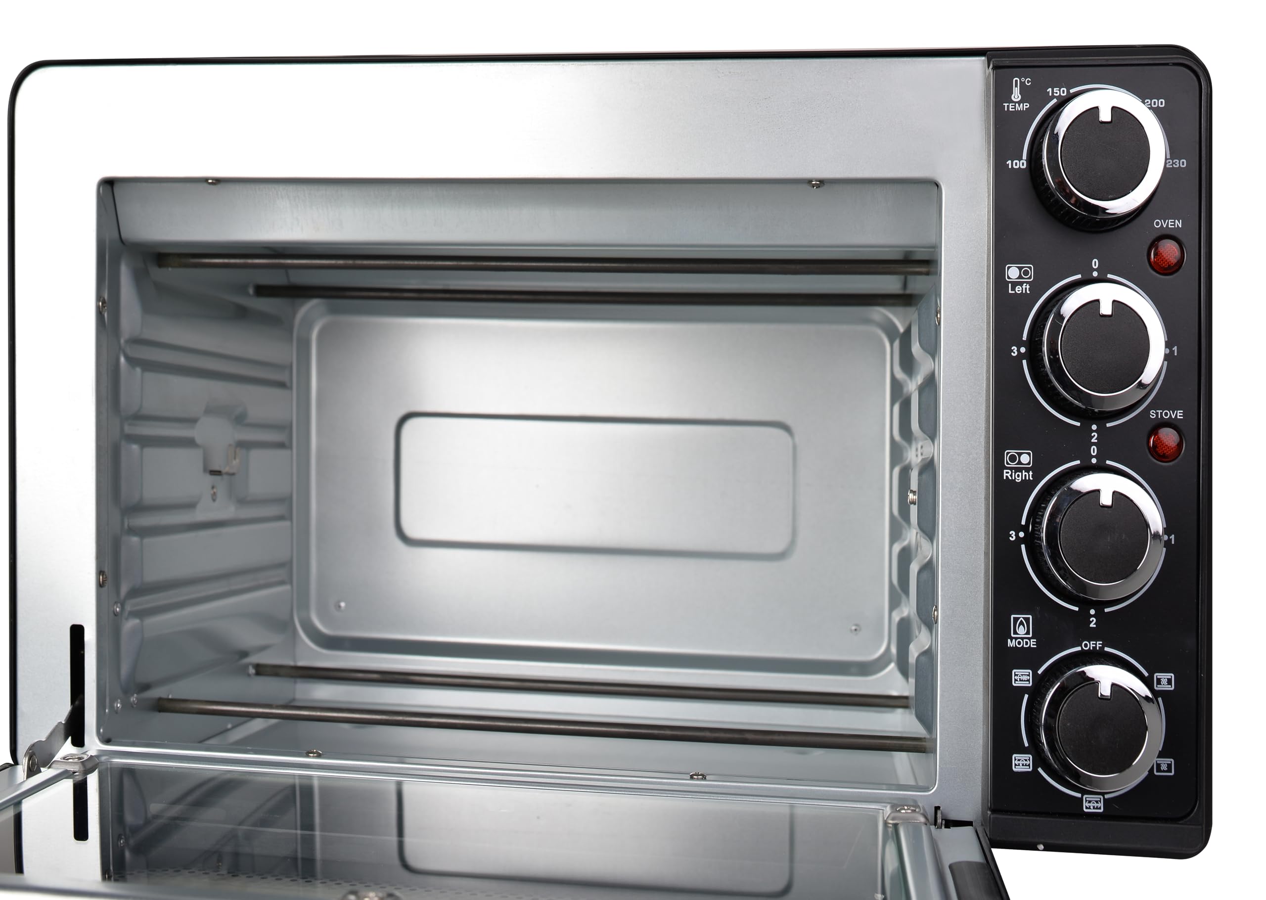 Silva Schneider Kleinküche KK 3200 3200 W chaleur tournante 30 L tube 1600 W 2 plaques cuisson pierre à pizza