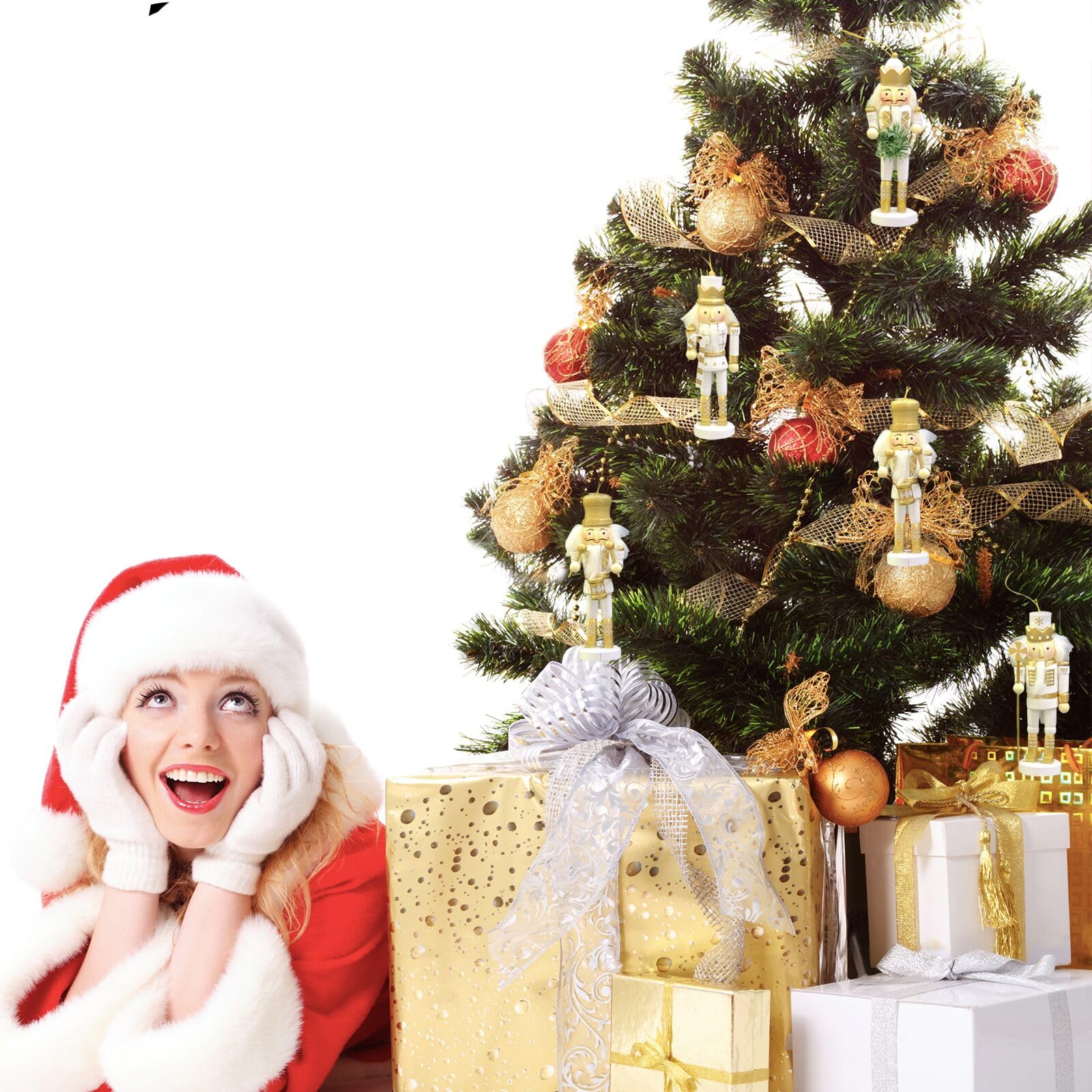 Poupée Casse-Noisette De Soldat En Bois Ornements De Noël - Boules