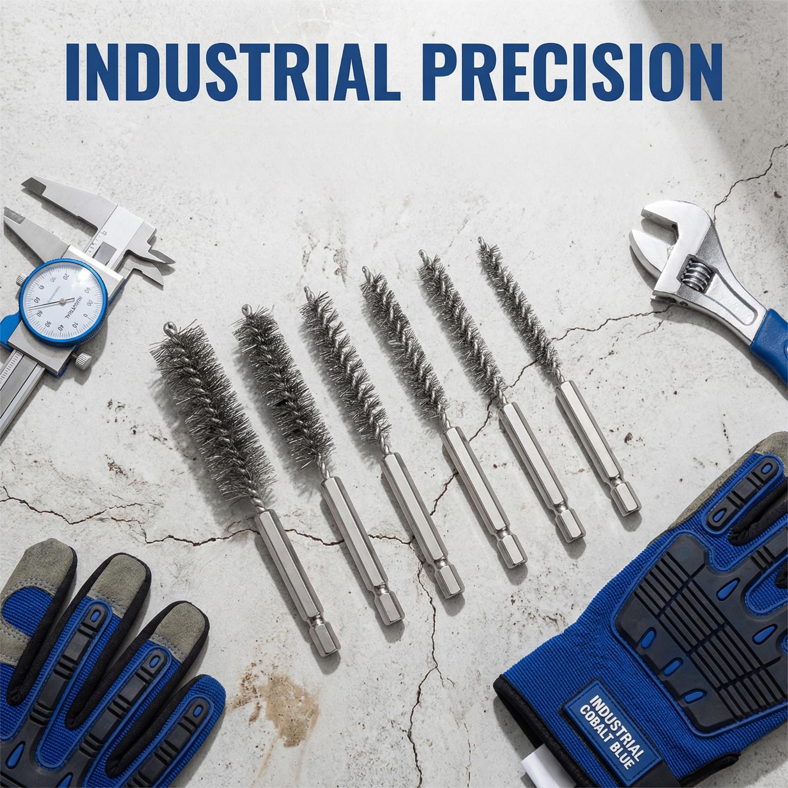 Stainless Steel Wire Bore Brush Set - Rust Removal -5 Stainless Steel Wire Bore Brush Set - Rust Removal -5