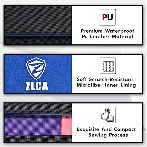 Miniatura 4 de Caja de cartas con tapete de juego para MTG TCG, caja de almacenamiento de tarjetas grande con 5 cajas de cartas con capacidad para más de 2400