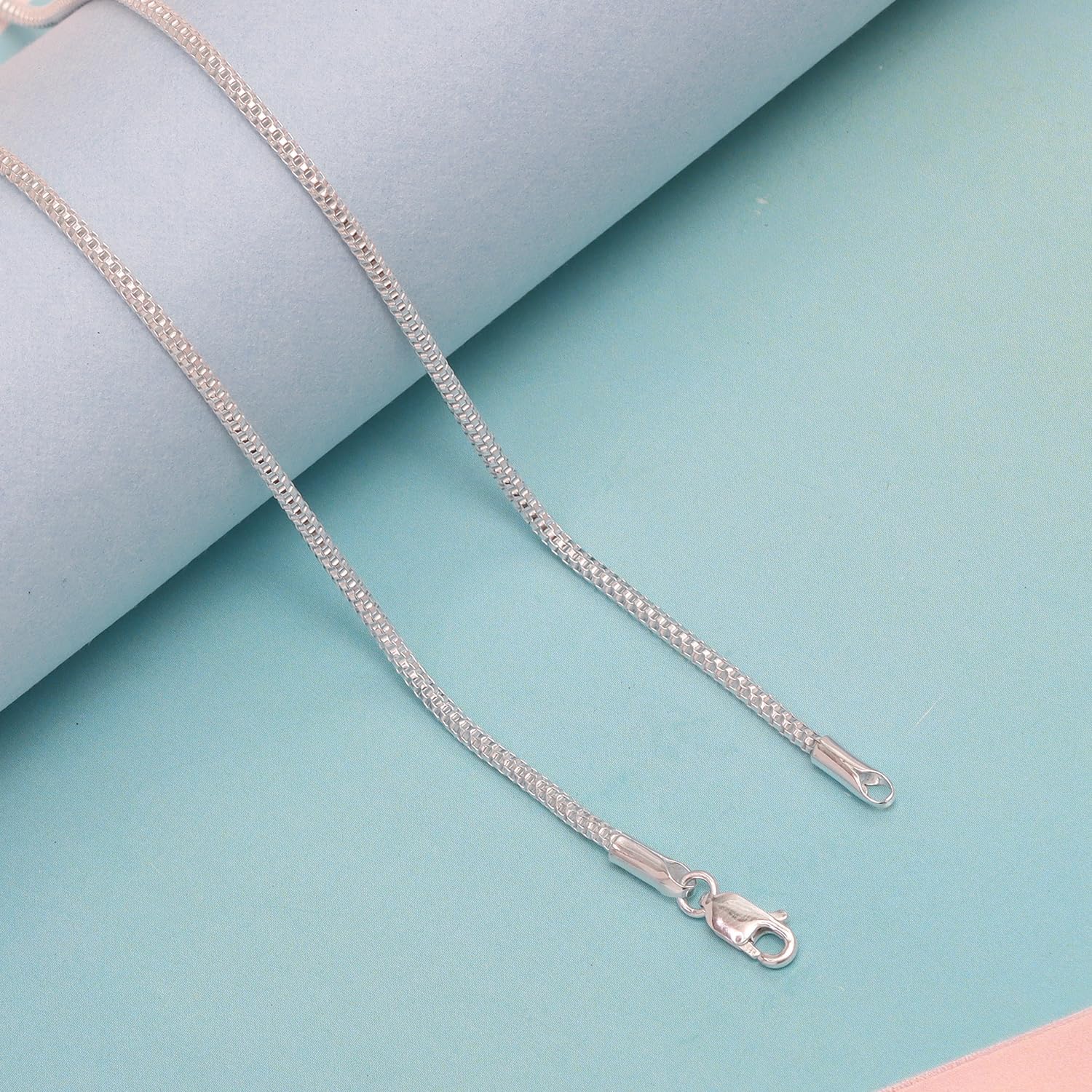 LeCalla 925 Sterling Silver Italian Jewelry 2 MM Popcorn Coreana Chain Necklace for Teen Women and Men (16, 18, 20, 22, 24 Inches) - Image 4