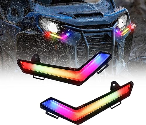 Akmties Can Am Defender - Luces intermitentes RGB compatibles con kit de lámpara Can-Am Defender Max Commander 2020-2022