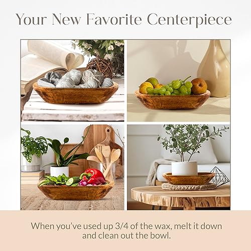Miniatura 6 de Fraser - Vela de soja de abeto  Vela de 6 mechas de cera de aceite esencial para derretir, decoración rústica de granja, 32 onzas, velas de soja