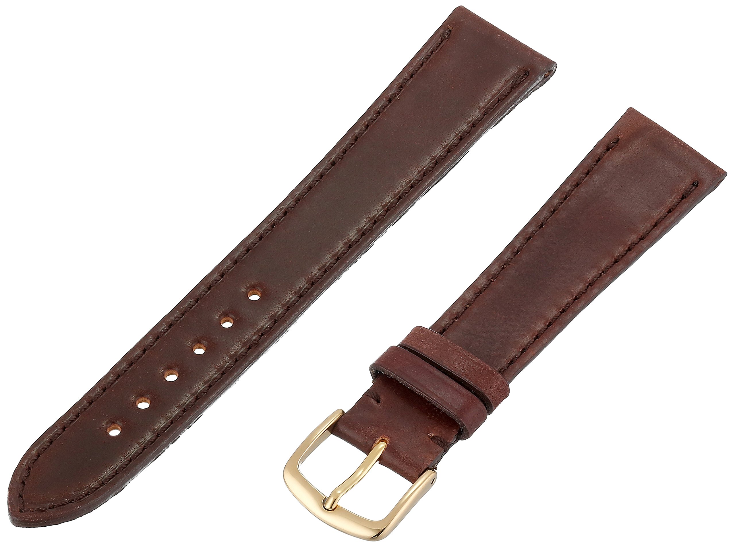 Hadley-Roma MS2050 Horween Shell Cordovan Leather Vintage-Style Watch Strap