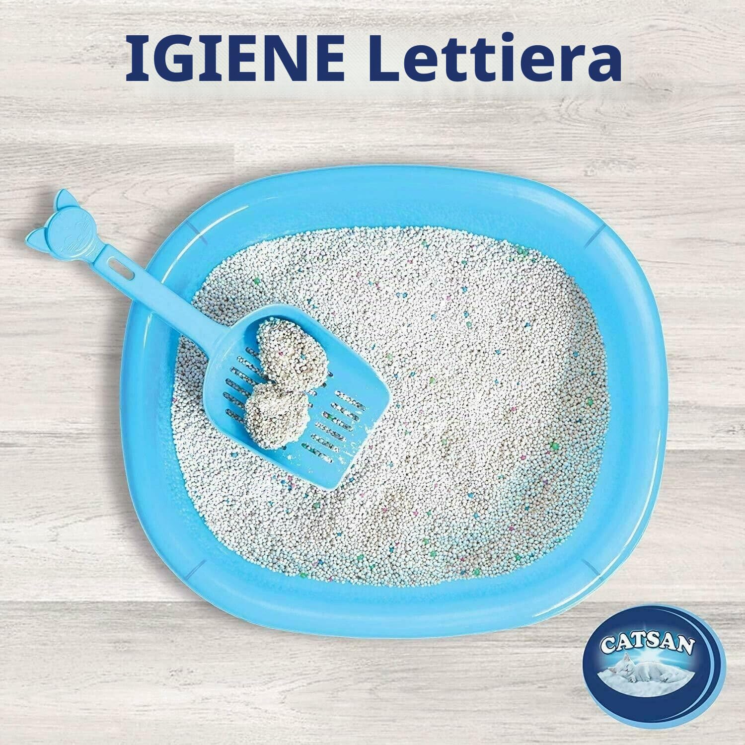 Catsan Lettiera igienica per gatti, non agglomerante, 3 x 20 l