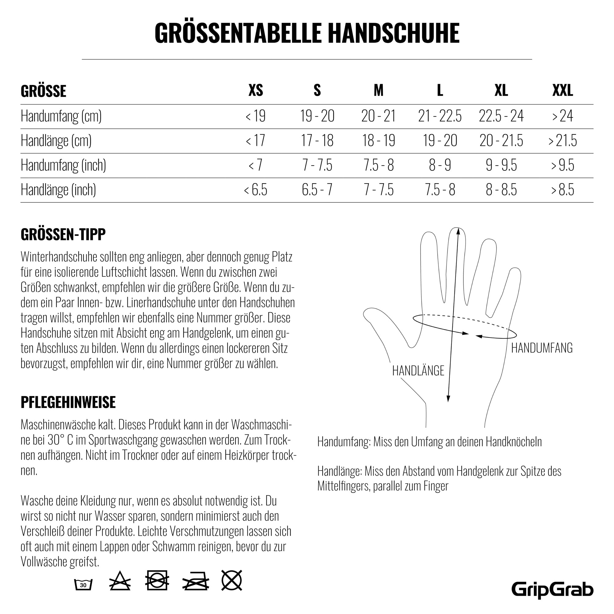 GripGrab Hurricane 2 Winddichte Fahrradhandschuhe Frühling Herbst Übergang | Gepolsterte Handflächen, rutschfeste Silikonprints, Touchscreen-Fingerspitzen, 90 % recyceltes Material, DWR-Beschichtung