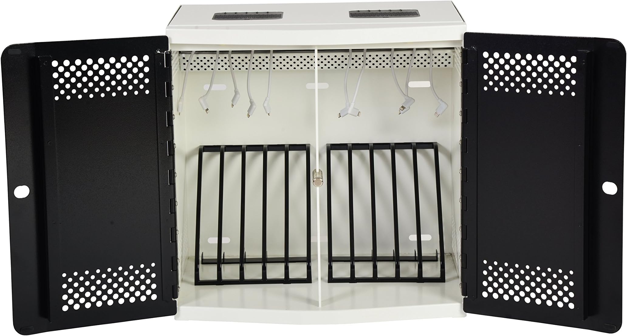 LocknCharge iQ Sync Charge Station 10 Slot, Black/White (LNC7120)