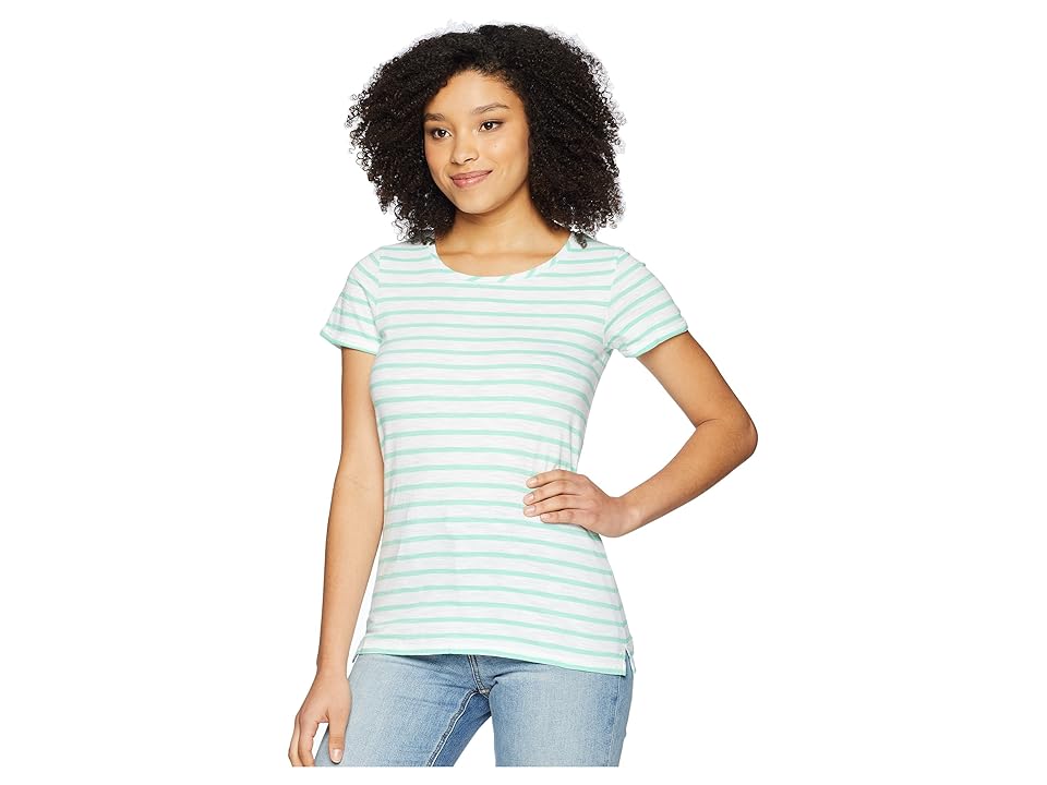 

Joules Nessa Jersey T-Shirt (Multi Green Stripe) Women's T Shirt