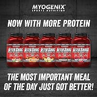 Vista 7 de Myogenix Aftershock post entrenamiento, polvo de proteína de suero de crecimiento muscular Proteína de suero anabólico y carbohidratos