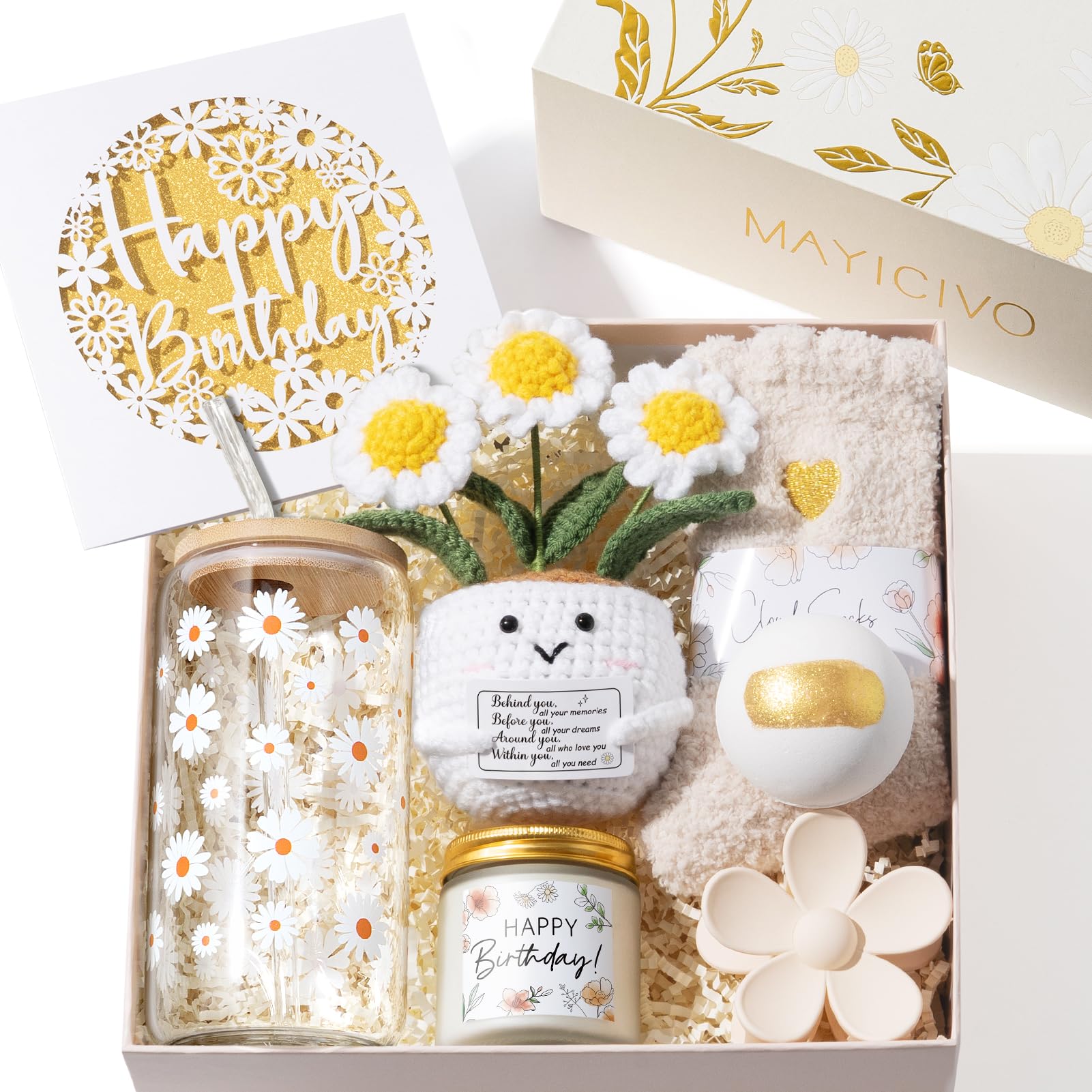 MAYICIVO Daisy Deluxe Birthday Gift Box