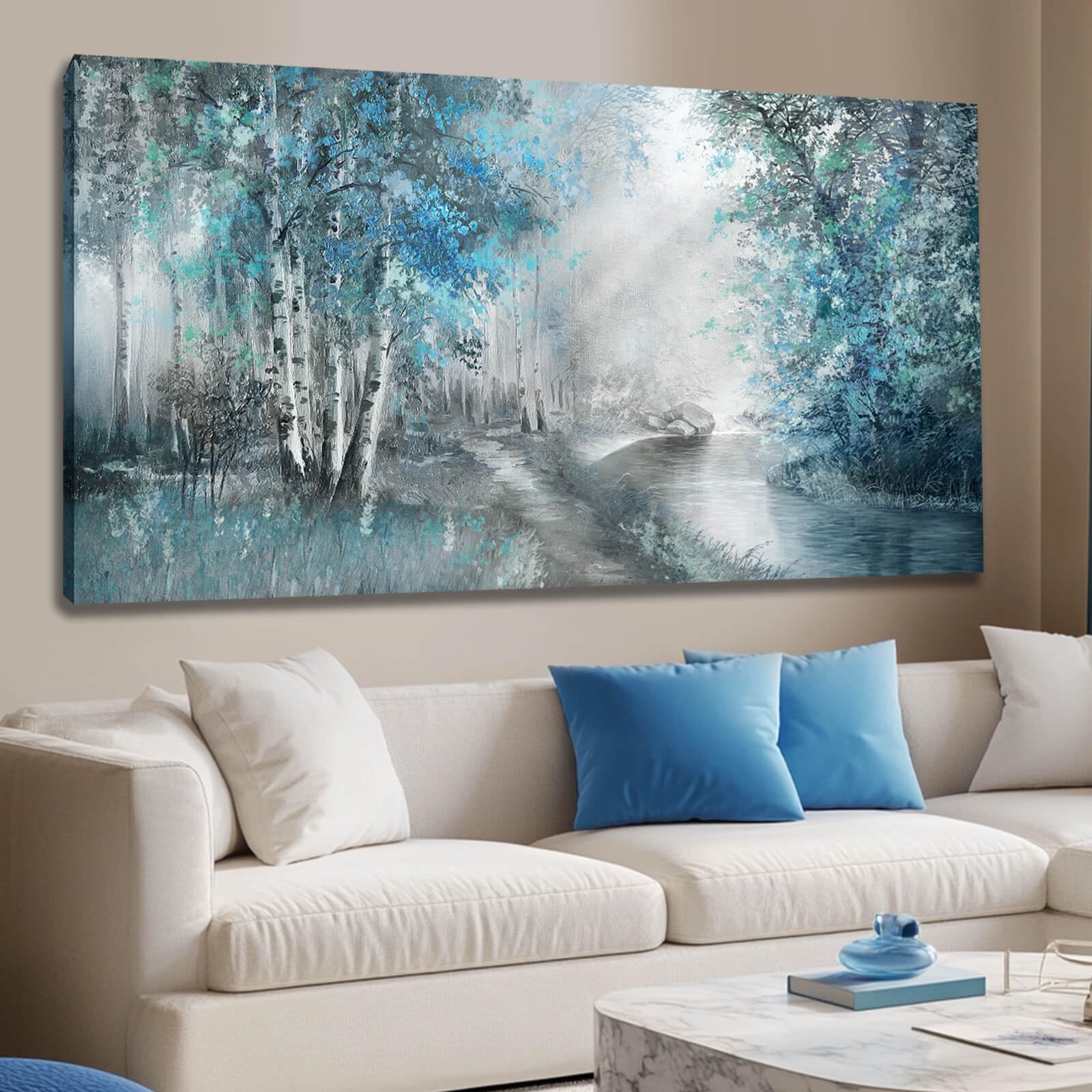 SOUGUAN Foggy Forest Canvas