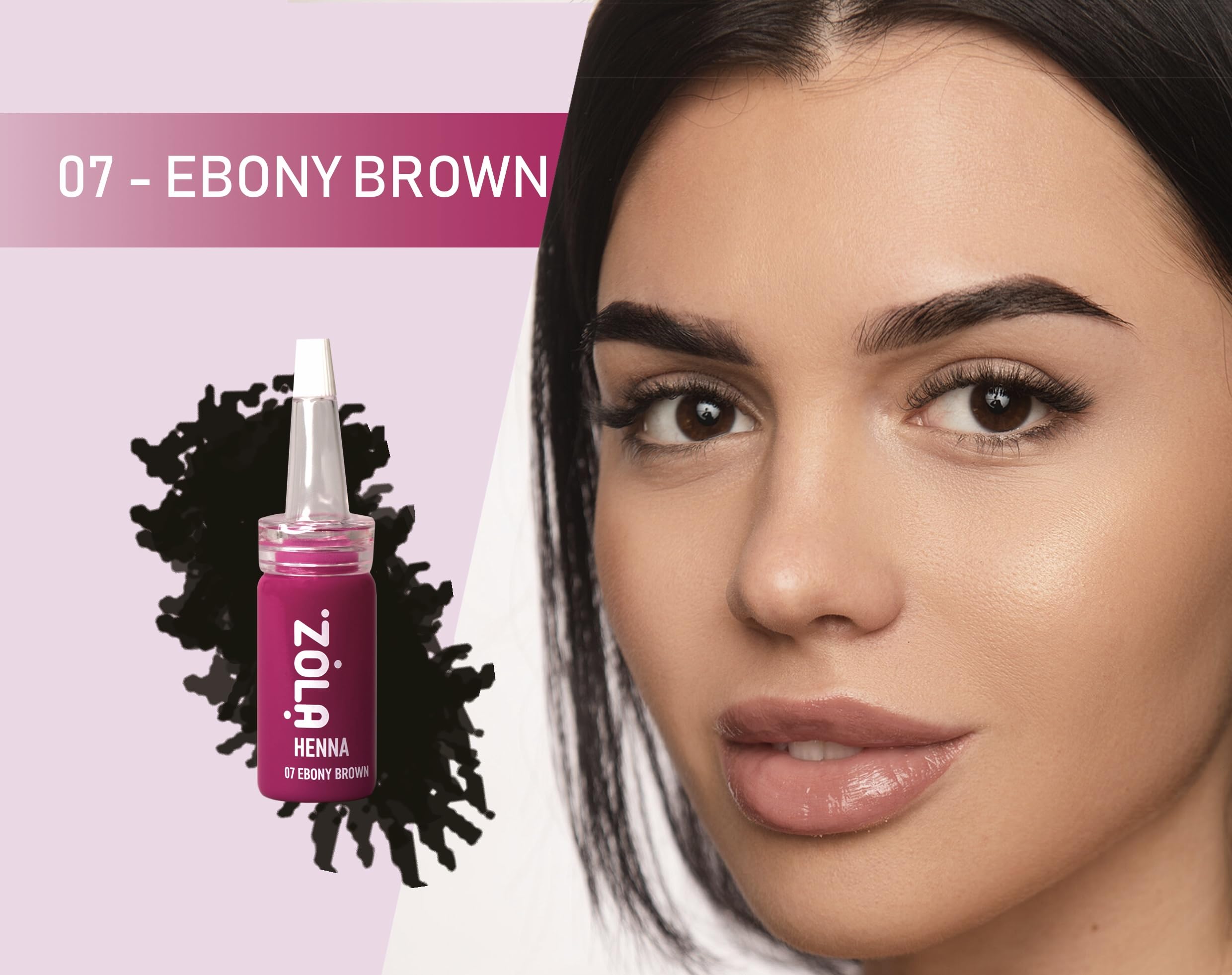 Zola Henné zestaw do brwi, 6 odcieni, 10 g