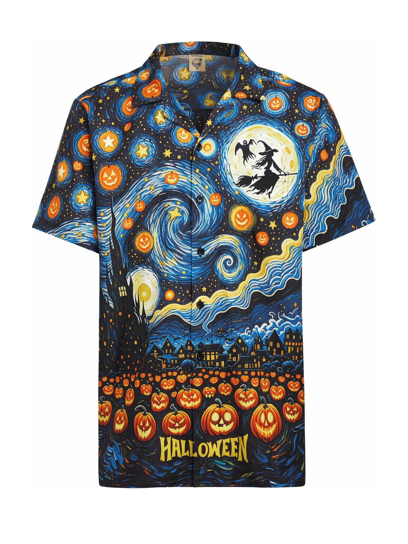 Hardaddy Men's Camp Collar Retro Vintage Bowling Button Down Shirt with Pocket Casual Short Sleeve Beach Shirts Summer