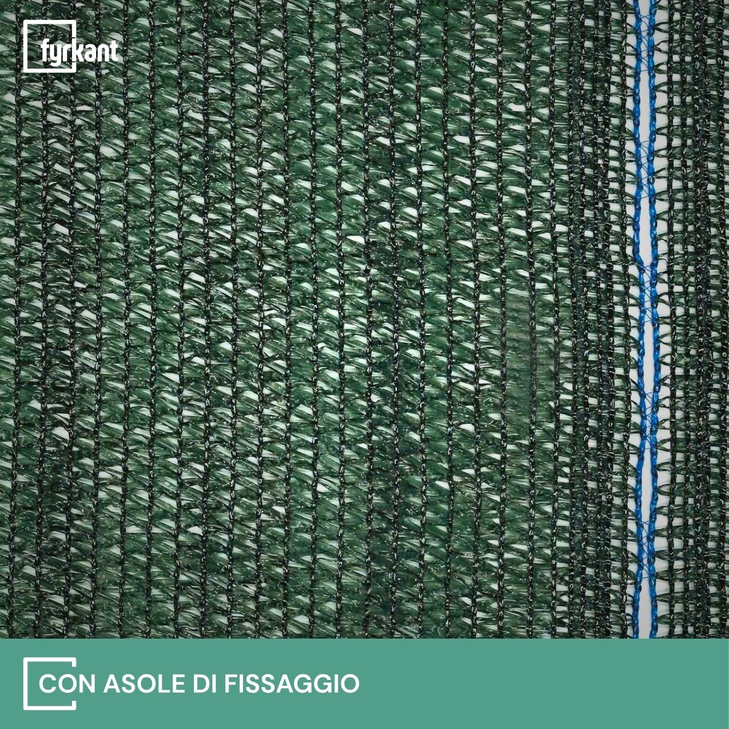 Rete Telo Ombra Ombreggiante Frangivista Frangisole Verde Oscurante per Recinzione e Giardino - Varie Misure