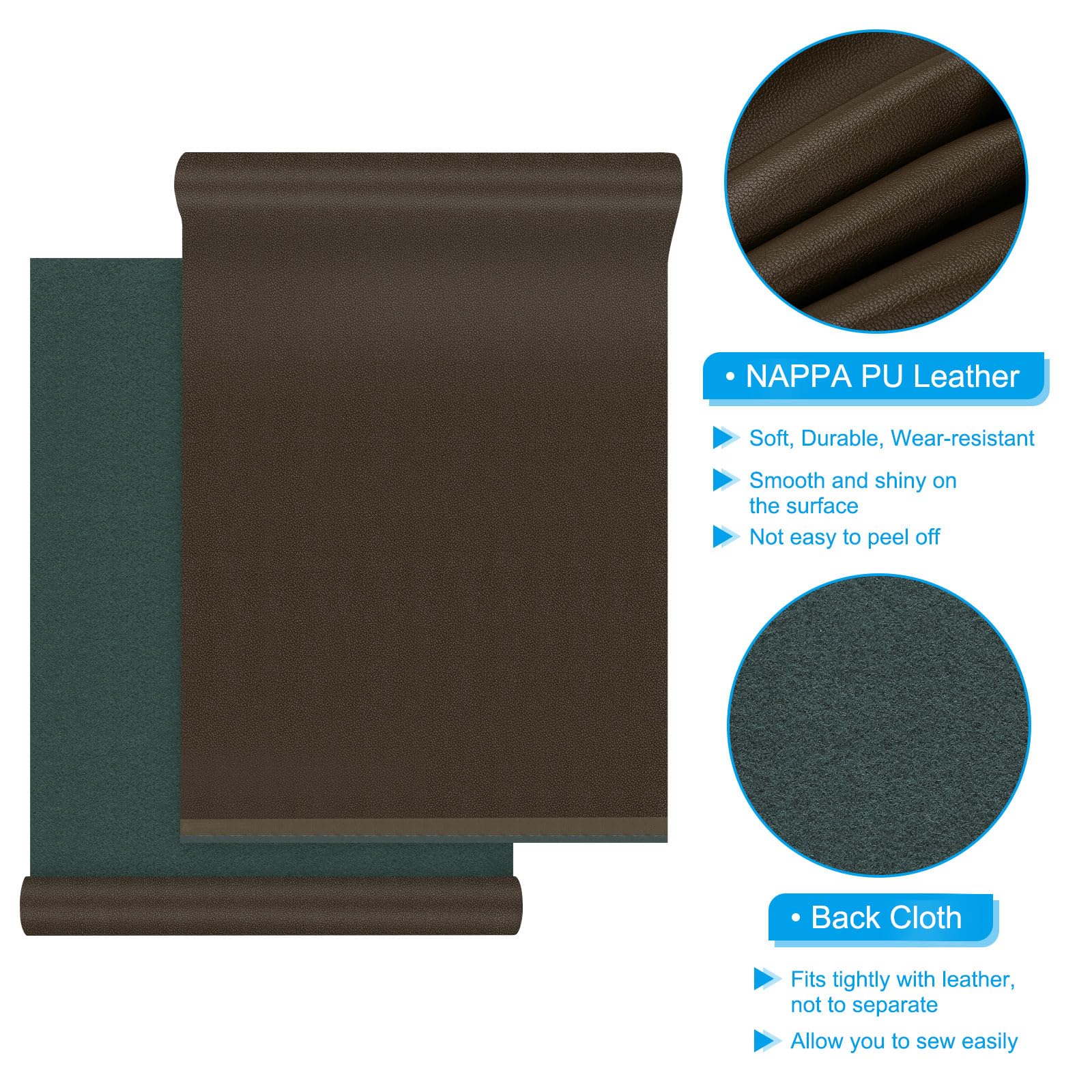 PATIKIL 54x19.7x0.05 Inch Faux Leather Sheets - Image 3