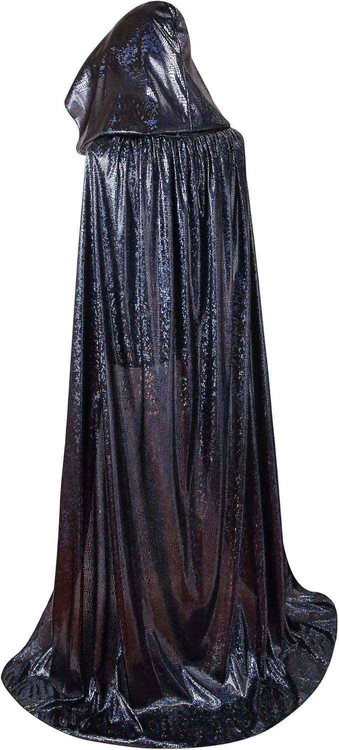 OurLore Unisex Adults Full Length Hooded Cape for Halloween Christmas Cloak - Image 3