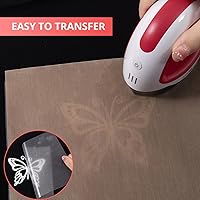 Vista 109 de HTVRONT - Rollos de vinilo termotransferible (HTV) blanco y negro, 12 pulgadas x 15 pies de vinilo de planchado para Cricut & Cameo, para camisas