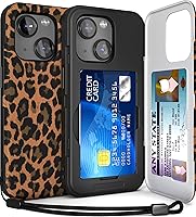 Vista 18 de TORU CX Slim - Funda tipo cartera para iPhone 15, funda protectora a prueba de golpes resistente con tarjetero oculto y ranura para tarjetas, espejo