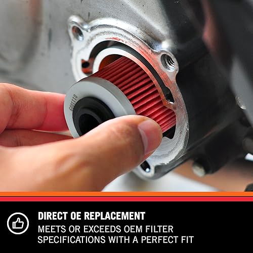 Miniatura 4 de K&N, filtro de aceite KN-207 de alto rendimiento para motocicleta y Powersports