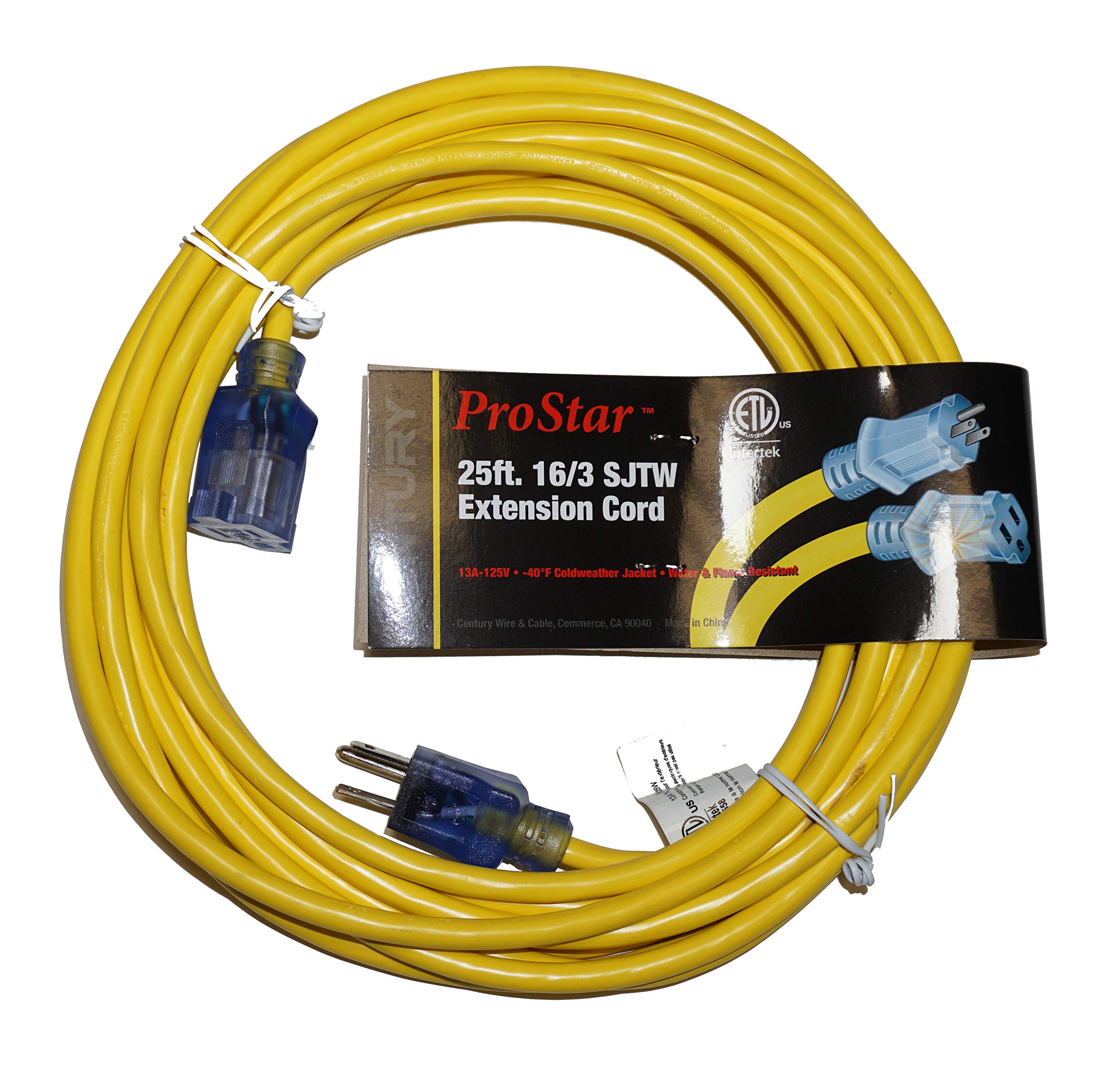 ProStar 16 Gauge SJTW 3 Conductor 25 Foot Extension Cord with