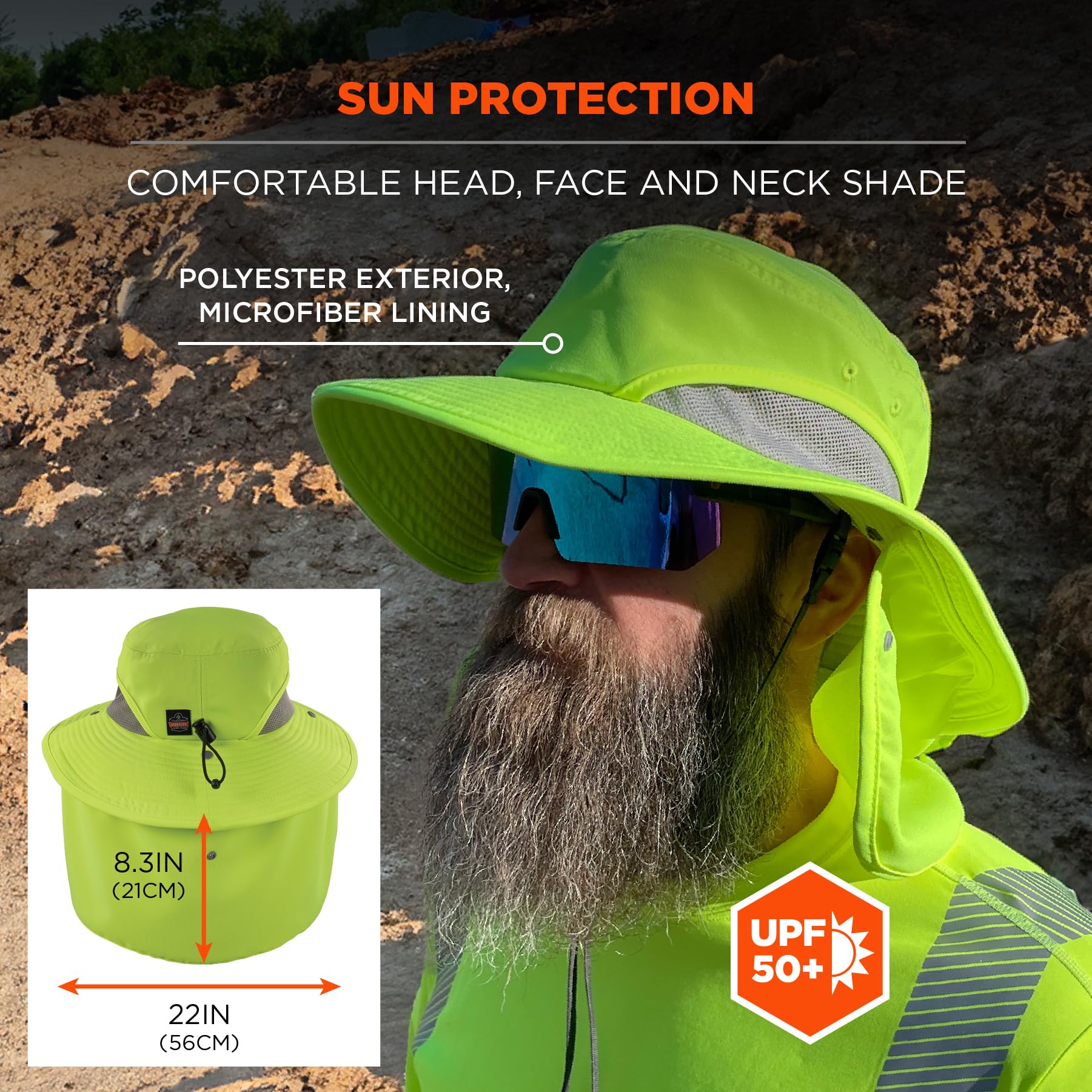 Ergodyne Cappello Ranger-Paralume per Collo Unisex-Adulto